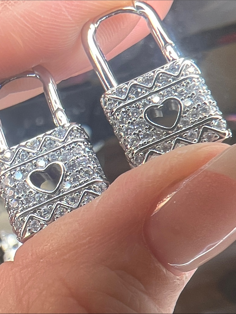 OP Monaco Silver Tone Pavé Charm Bead